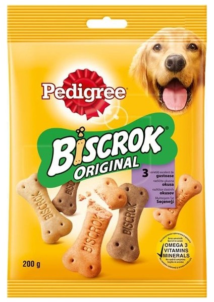 Biscrok Bisküvi Köpek Ödül Maması 200 gr x 3 Adet