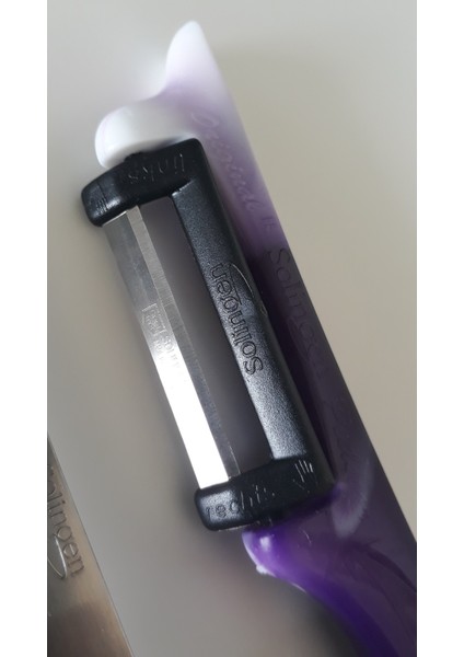 3 Adet Ebruli Mor Meyve Bıçağı ve 1 Adet Topuz Saplı Yan Soyacak Seti fırsatları