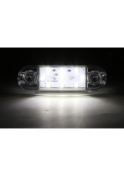 Dekoratif 9 Oval LED Lamba 12-24 V 10 Adet Beyaz 8.5 cm fiyatları