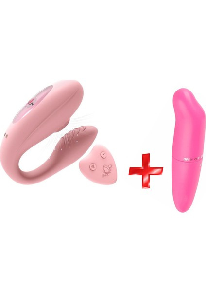 A7 Emiş Yapabilen G-Spot ve Klitoris Uyarıcı Giyilebilen Kumandalı Vibratör+G-Spot Vibratör