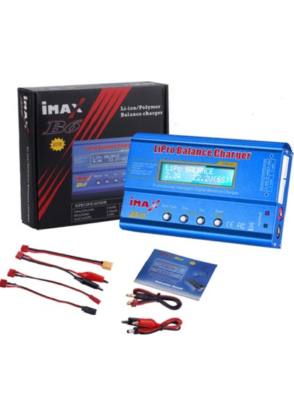 B6 Rc Lityum Pil Şarj Cihazı 15V 6A 18650 Lityum Batarya
