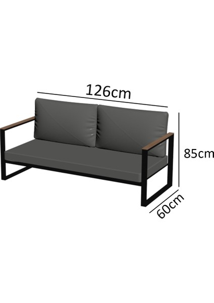 Evdemo Kobalt Ikili Kanepe Sarı