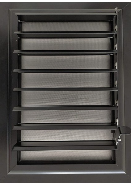 35 cm x 35 cm Alüminyum Antrasit Siyah Banyo Wc Panjur ve Menfezi modelleri