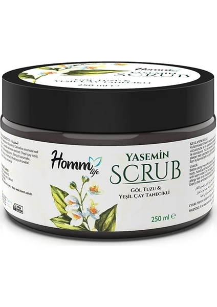 Life Yasemin Scrub, 250 ml Göl Tuzuyeşil Çay Tanecikli