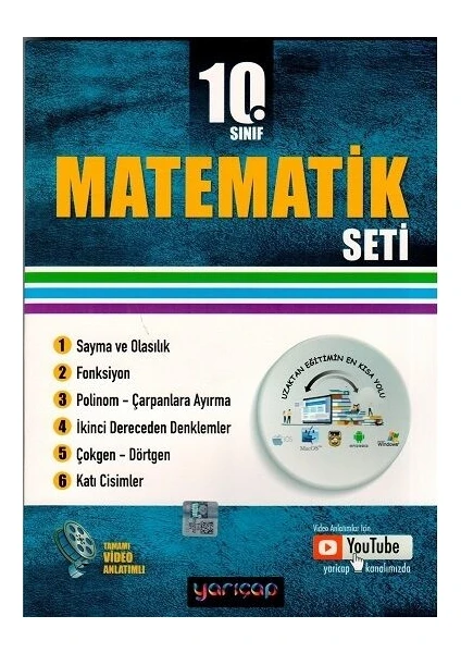 Yarıçap Yayınları 10. Sınıf Matematik Seti