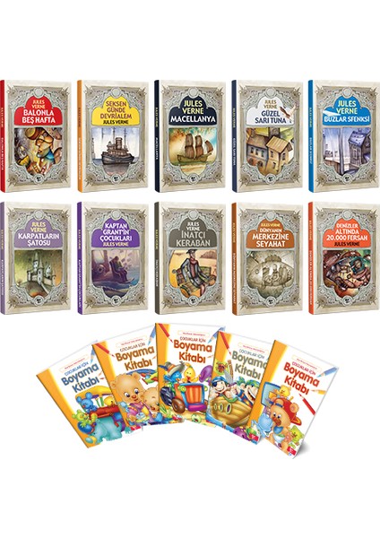 Jules Vernes Serisi (Boyama Kitabı Hediyeli)
