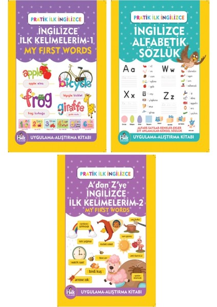 Ingilizce Sözlük ve Kelimeler Seti (3 Kitap Takım)