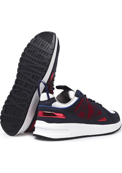 Erkek Lacivert-Kırmızı Sneaker fırsatları
