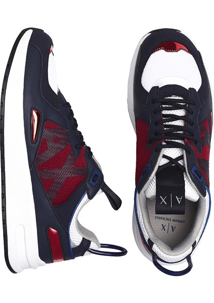 Erkek Lacivert-Kırmızı Sneaker indirimleri