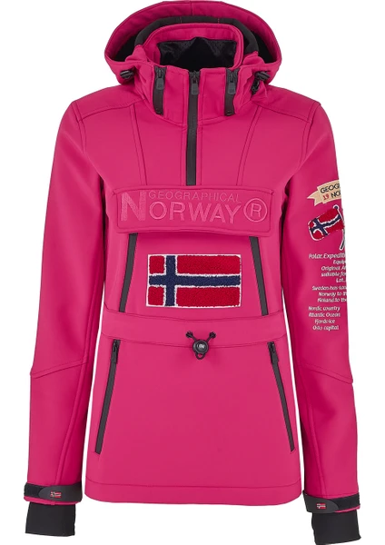 Norway Geographical Kapüşonlu Outdoor Kadın Mont Topale