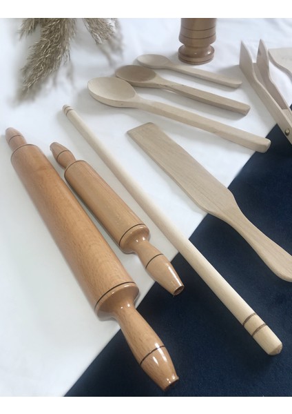 Ahşap Merdane Kaşık Seti modelleri
