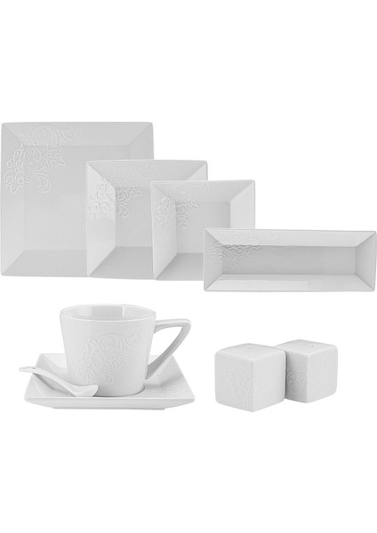 Trend Emboss 32 Parça Kahvaltı Takımı