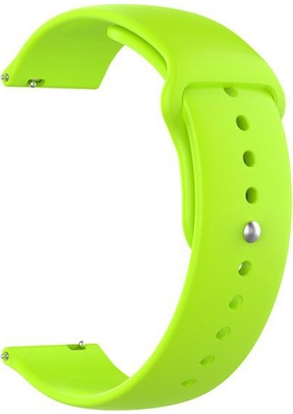 Huawei Watch GT 2 Pro Kordon Mat Düz Renkli Silikon Yeşil