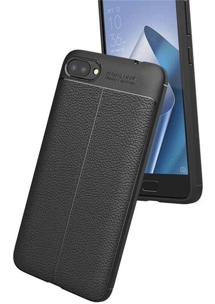 Asus Zenfone 4 Max ZC554KL Kılıf Deri Görünümlü Renk Atmayan Dayanaklı Silikon Kapak (Niss) indirimleri