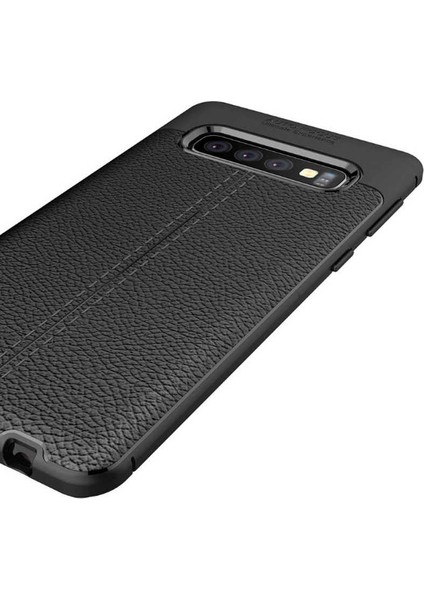 Galaxy S10 Uyumlu App Niss Silikon Kapak-Siyah
