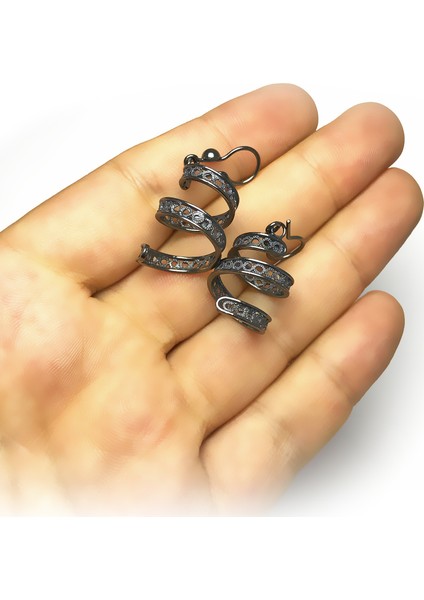 Avize Model Oksitli Telkari Gümüş Küpe modelleri