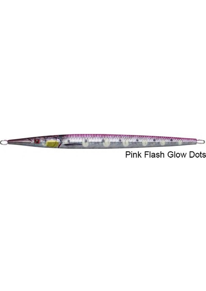 3D Needle Jig 200 gr 25 cm Suni Yem Pink Flash Glow Dots