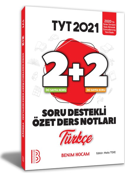 2021 YKS - TYT Türkçe 2 + 2 Soru Destekli Özet Ders Notlar - Melis Teke