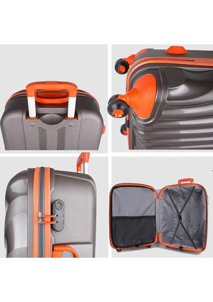 Shell Silikon Kırılmaz Orta Boy Valiz Siyah indirimleri