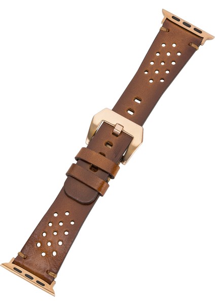 Vigo Sport Toka Apple Watch Uyumlu Deri Kordon 42-44MM RST2EF Taba