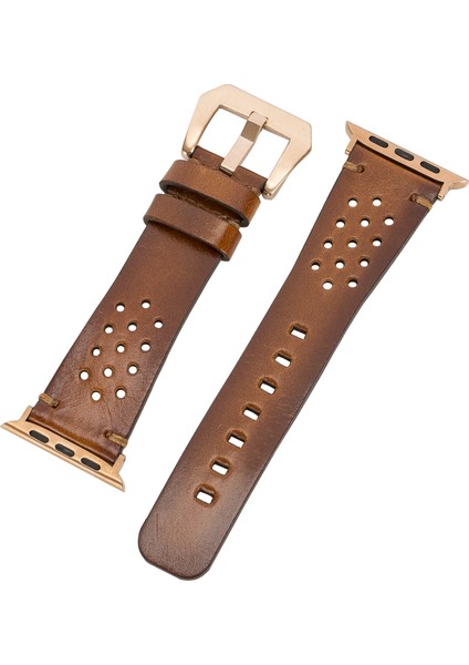 Vigo Sport Toka Apple Watch Uyumlu Deri Kordon 42-44MM RST2EF Taba fiyatları