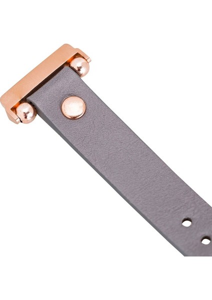 Fitbit Versa Deri Kordon Ferro Rosegold Troklu Rst9 Gri fırsatları