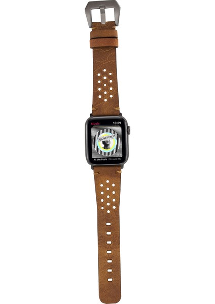 Vigo Sport Toka Apple Watch Uyumlu Deri Kordon 42-44MM G19 Taba indirimleri
