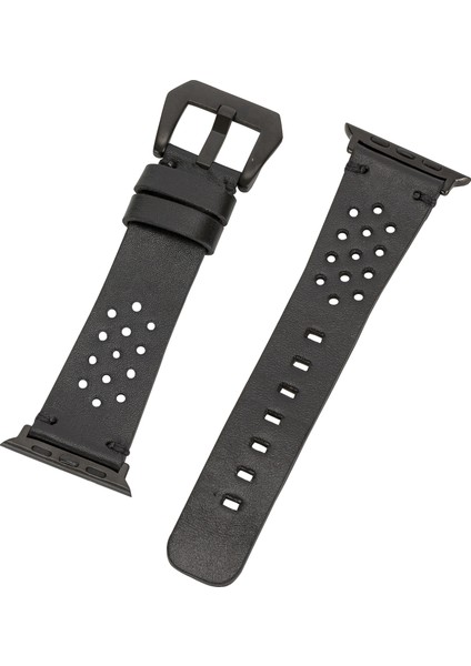 Vigo Sport Toka Apple Watch Uyumlu Deri Kordon 42-44MM Rst1 Siyah indirimleri