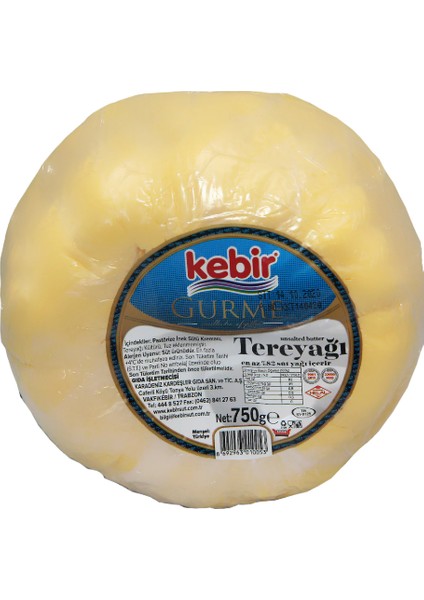 gurme Tuzsuz Tereyağı 750 gr