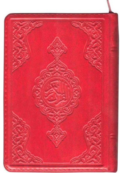 Hafız Boy Kur'an-I Kerim (Kırmızı, Kılıflı, Mühürlü, 2 Renk)