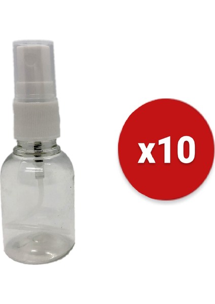 30 ml  Kolonya ve Dezenfektan Için Boş Pet Şişe + Sprey