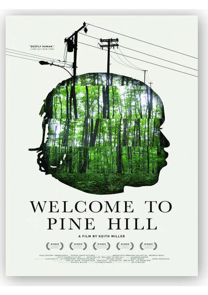 Ahşap Tablo Welcome To Pine Hill