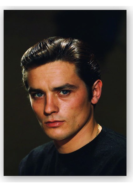 Ahşap Tablo Alain Delon Gençliği