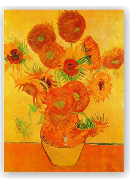 Ahşap Tablo Aycicekleri Van Gogh