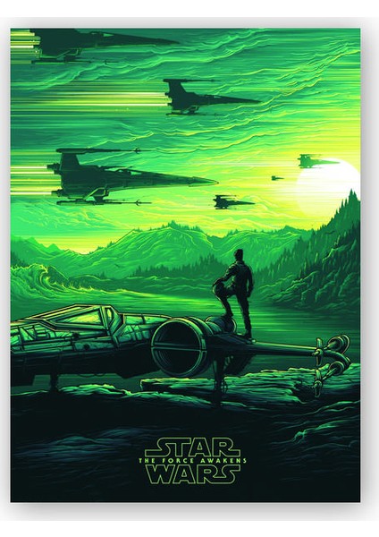 Ahşap Tablo Star Wars The Force Awakens