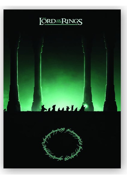 Ahşap Tablo The Lord of the Rings Film Afişi
