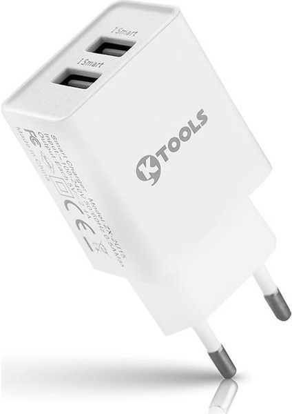 Life 12W 2.4 Amper 2 USB Girişli Hızlı Şarj Cihazı Adaptörü Universal