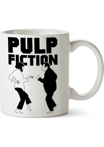 Pulp Fiction Siyah Yazı Kupa Bardak