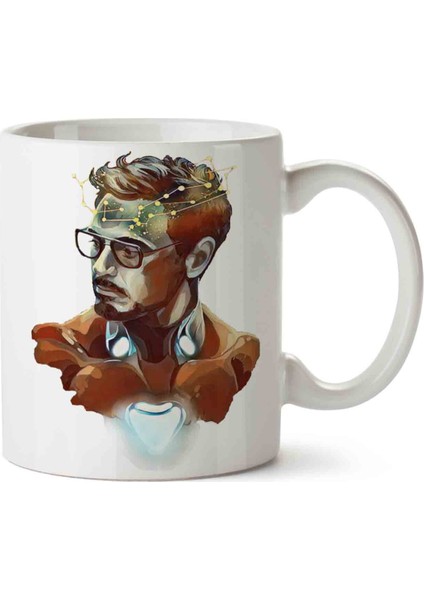 Tony Stark Marvel Demir Adam Kupa Bardak
