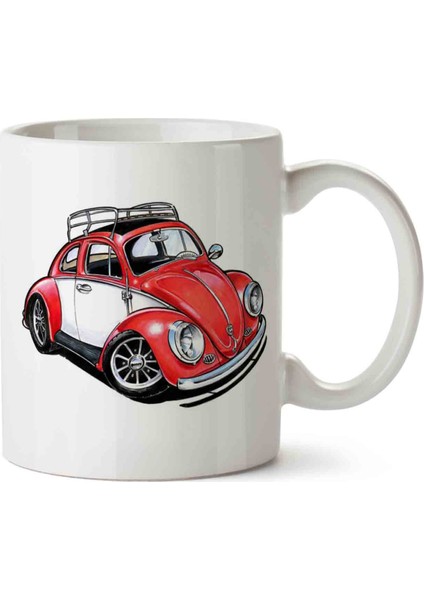 Kırmızı Volkswagen Kupa Bardak