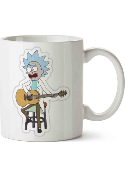 Ricky And Morty Network Gitar Kupa Bardak
