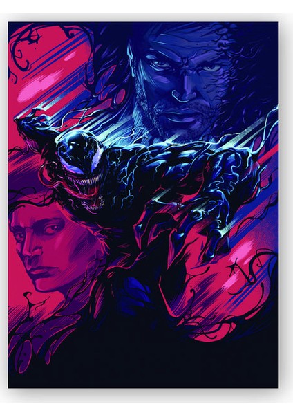 Ahşap Tablo Venom Artwork