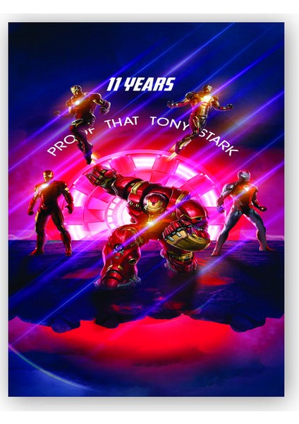 Ahşap Tablo Hulkbuster Tribute Iron Man