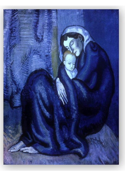 Ahşap Tablo Mother and Child, 1902 by Pablo Picasso