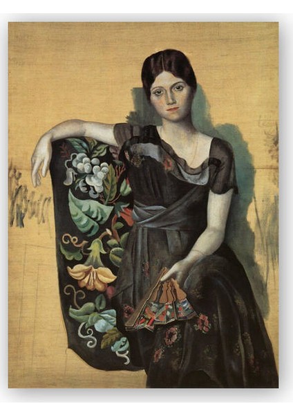 Ahşap Tablo Olga in an Armchair, 1917 by Picasso