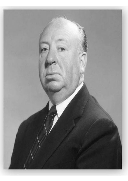 Ahşap Tablo Alfred Hitchcock Efsane Yönetmen