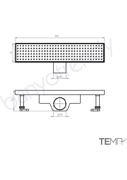 33 cm Duş Kanalı fiyatları