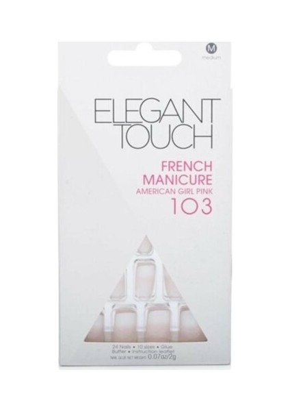 French Manikür Takma Tırnak 103