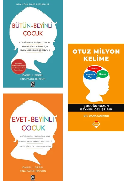 Otuz Milyon Kelime + Bütün Beyinli Çocuk + Evet Beyinli Çocuk - 3 Kitap Set