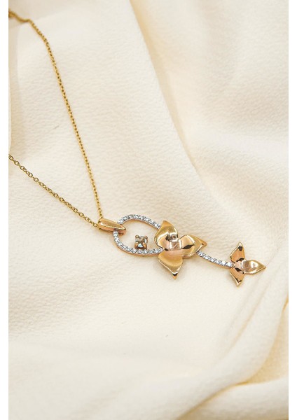 Yaprak Motifli Şık Altın Kolye fiyatları